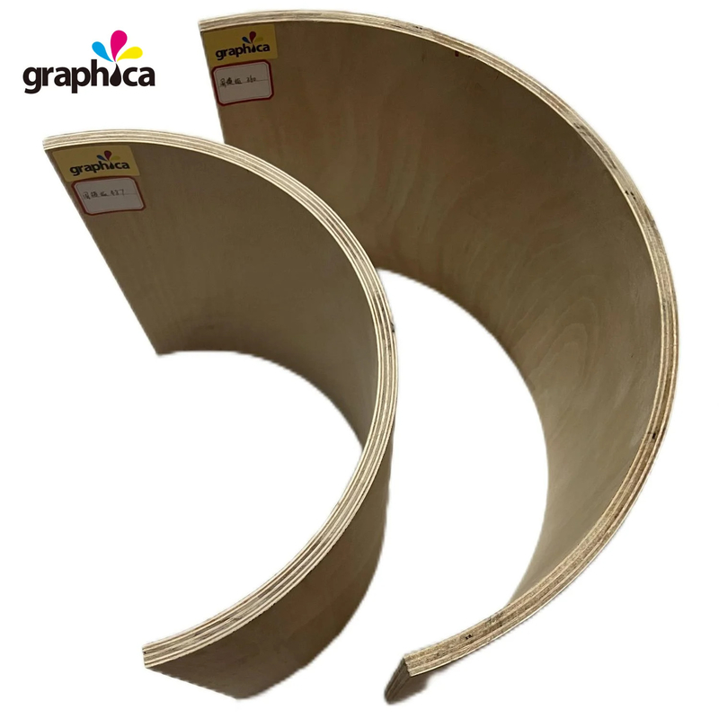 Full Poplar 16mm 2024 Rotary Die Board Cutting Curved Plywood para corte a laser