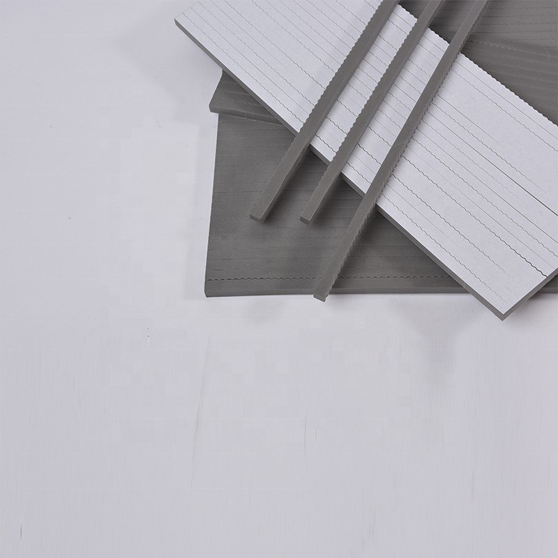 Folha de borracha de ejecção cinzenta comum para corte de mofo 40-45 graus C