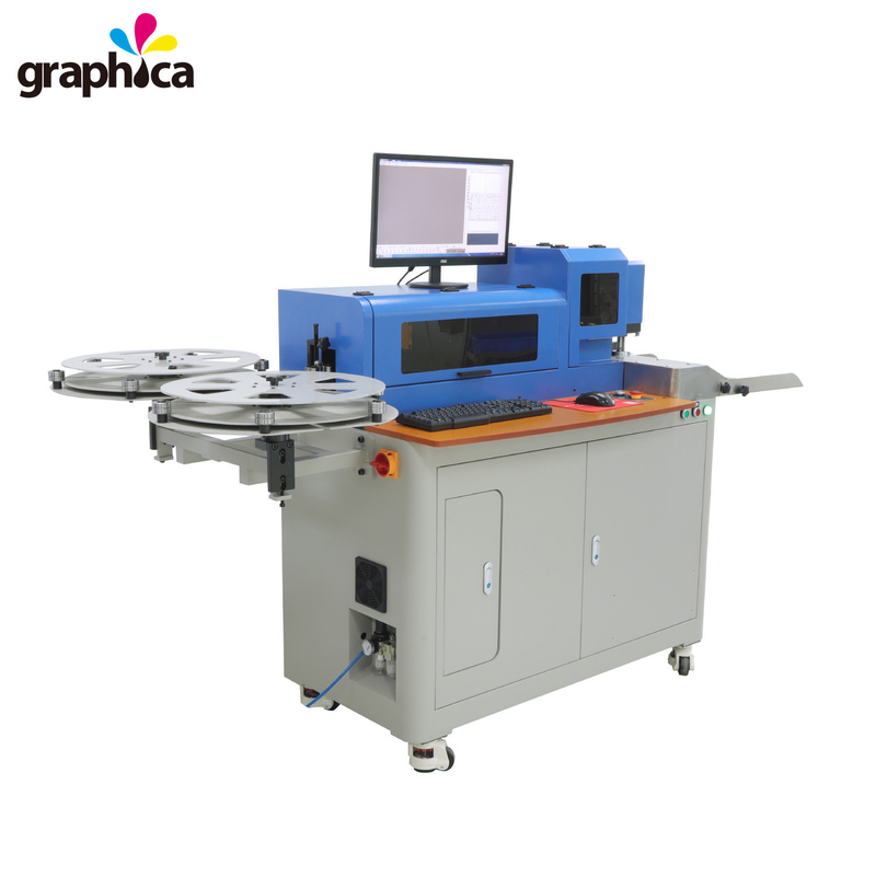 Máquina de dobração de folhas de tira direta 220V 50 60HZ Automático de aço Regra de dobrador gráfico 04-B