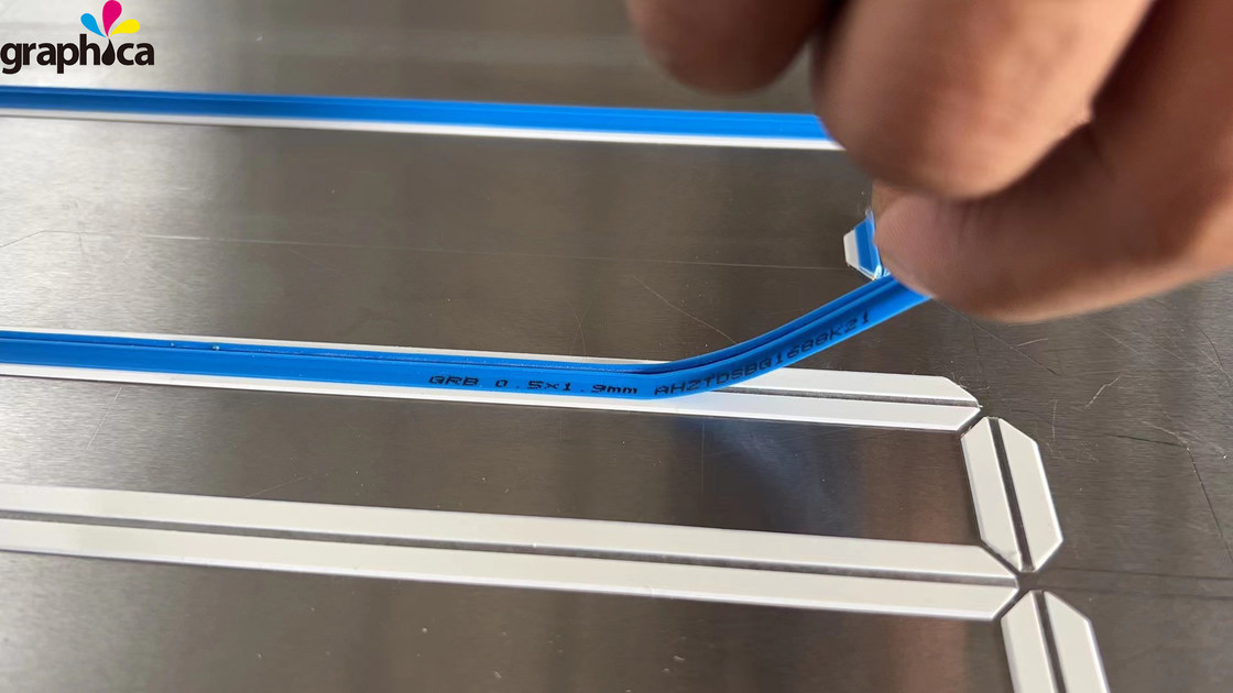 Melhor Vendedor Blue Outbox Gráfico de plástico de corte a borracha matriz de crescimento para materiais de impressão