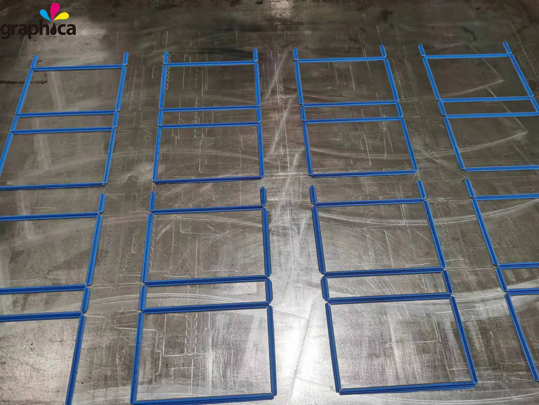 Melhor Vendedor Blue Outbox Gráfico de plástico de corte a borracha matriz de crescimento para materiais de impressão