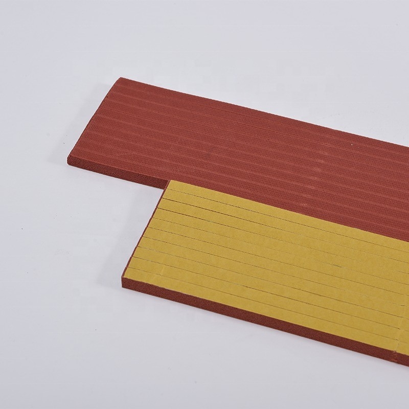 High Elastic Die Cutting Ejection Sheets de borracha em vermelho para células abertas Borracha de madeira compensada plana de aço Regra de corte a borracha