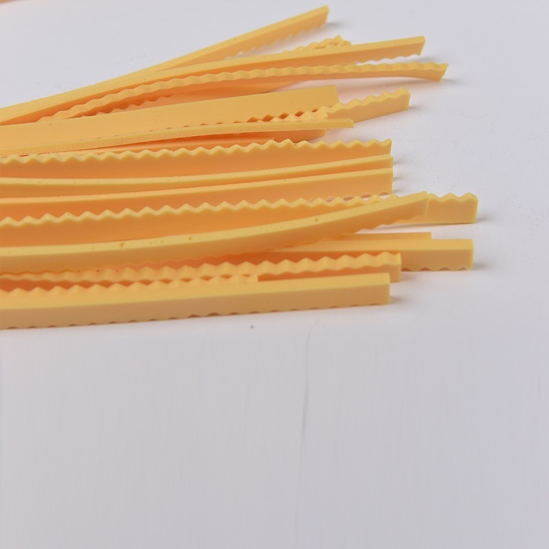 Alta Elasticidade Amarelo 8mm Die Cutting Ejeção esponja borracha slot borracha Plano de madeira compensada de aço Regra de corte Die