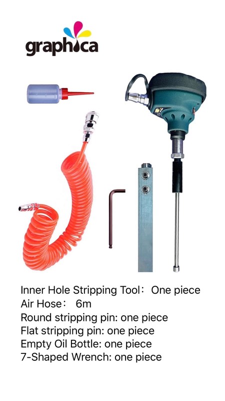 3500 R.P.M. Frequência Pneumática Ferramenta portátil de extração de buracos internos para moldagem redonda