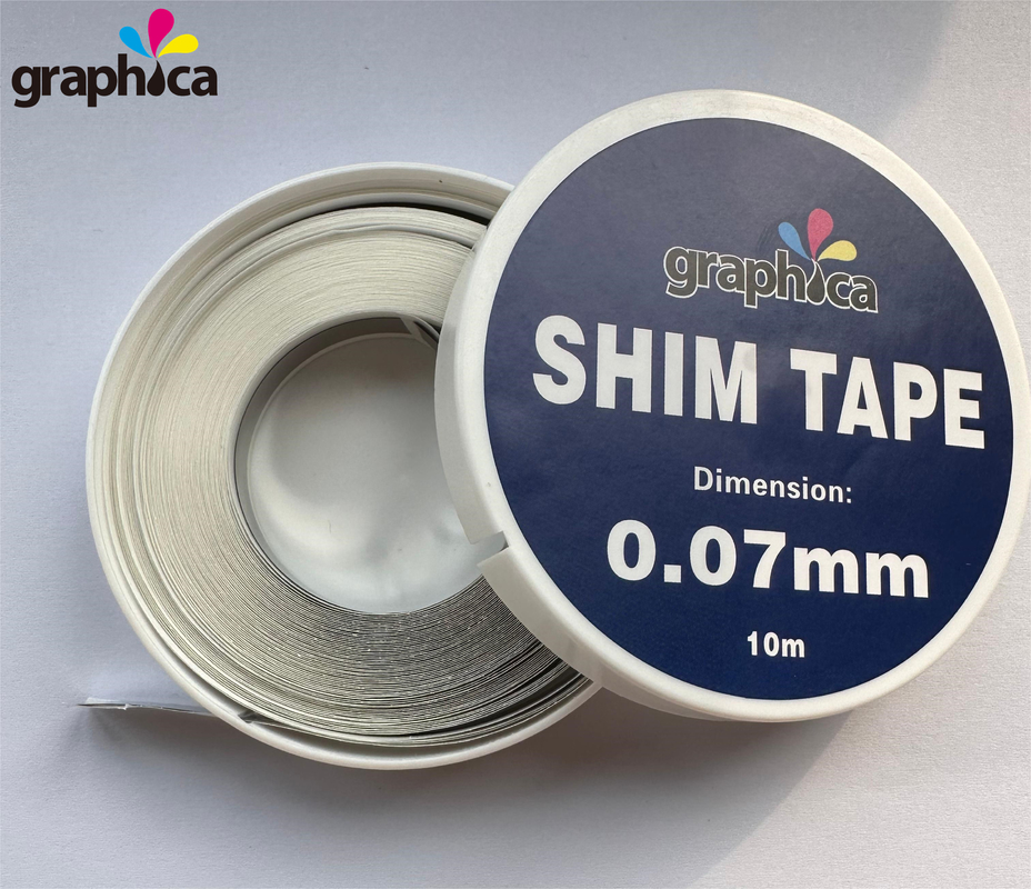 10 m/rolo 0.03/0.05/0.07/0.1MM Cinta de corte a óleo de aço para impressão e embalagem