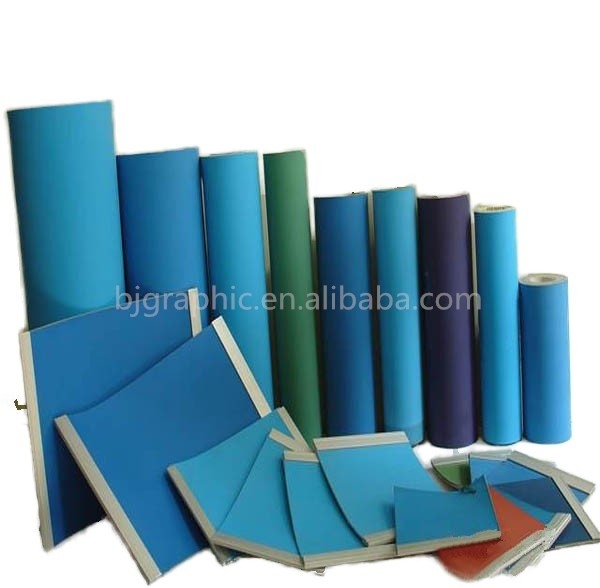 BJ2680 Impressão gráfica offset Blanket Superfície azul Tolerância de cor de nível 0,02 mm