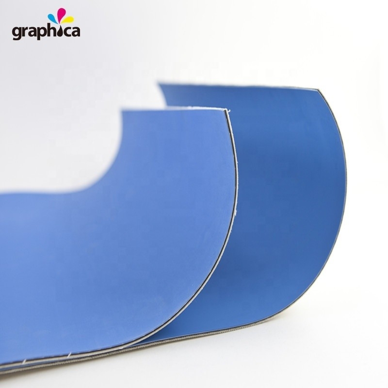 Gráfico Pequim 2021 Impressão Offset Azul Coberta de borracha 1.95mm Espessura para impressão
