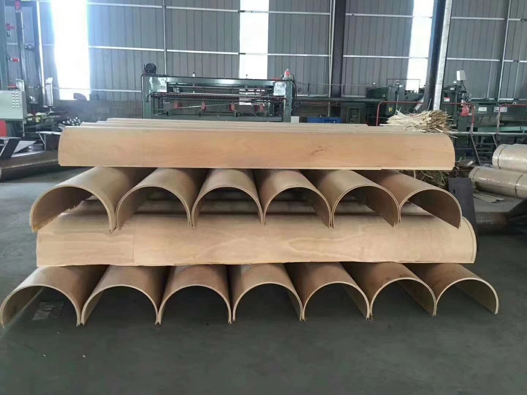 Full Poplar 18mm Rotary Die Board Corte de contraplacado curvado para corte a laser